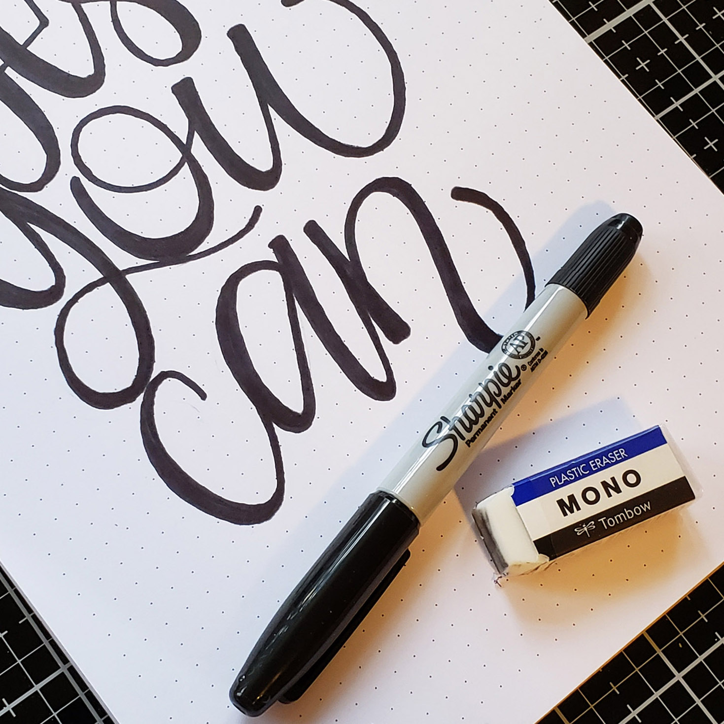 Learn to CreateBrush Lettering with a Simple Sharpie Marker